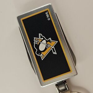 NHL Penguins Silver Multi-Tool Keychain